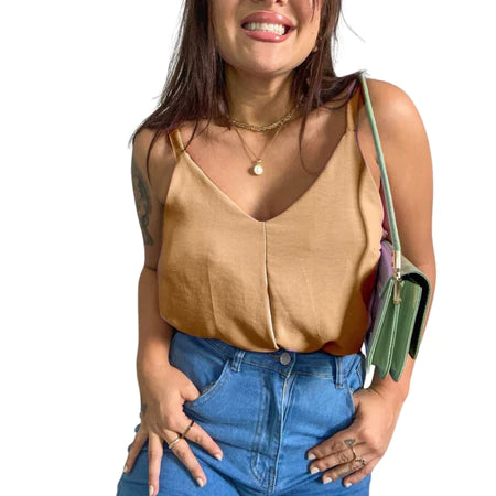 Blusa Feminina Regata Alça Fina