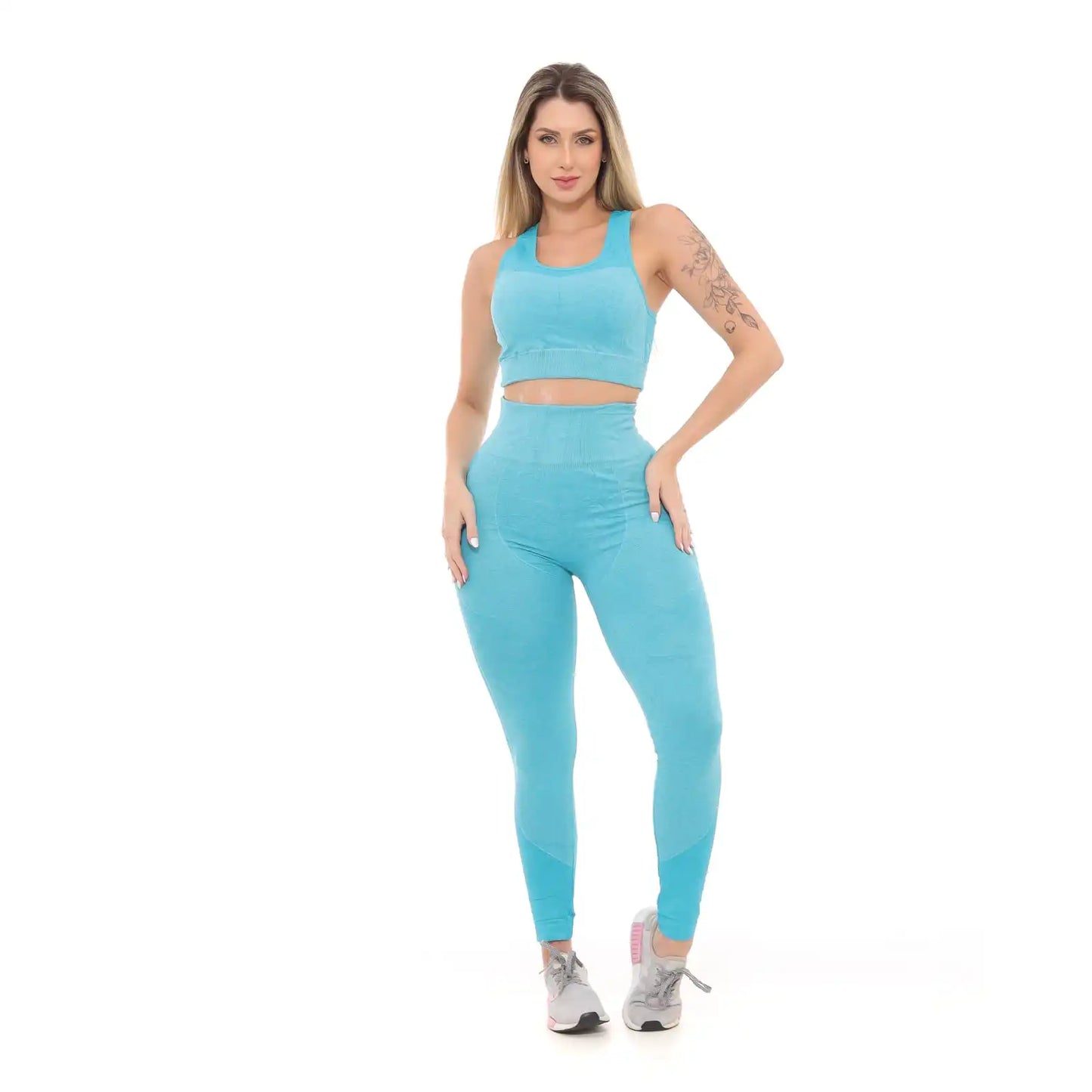 Conjunto  Short Top e Calça Legging para Academia