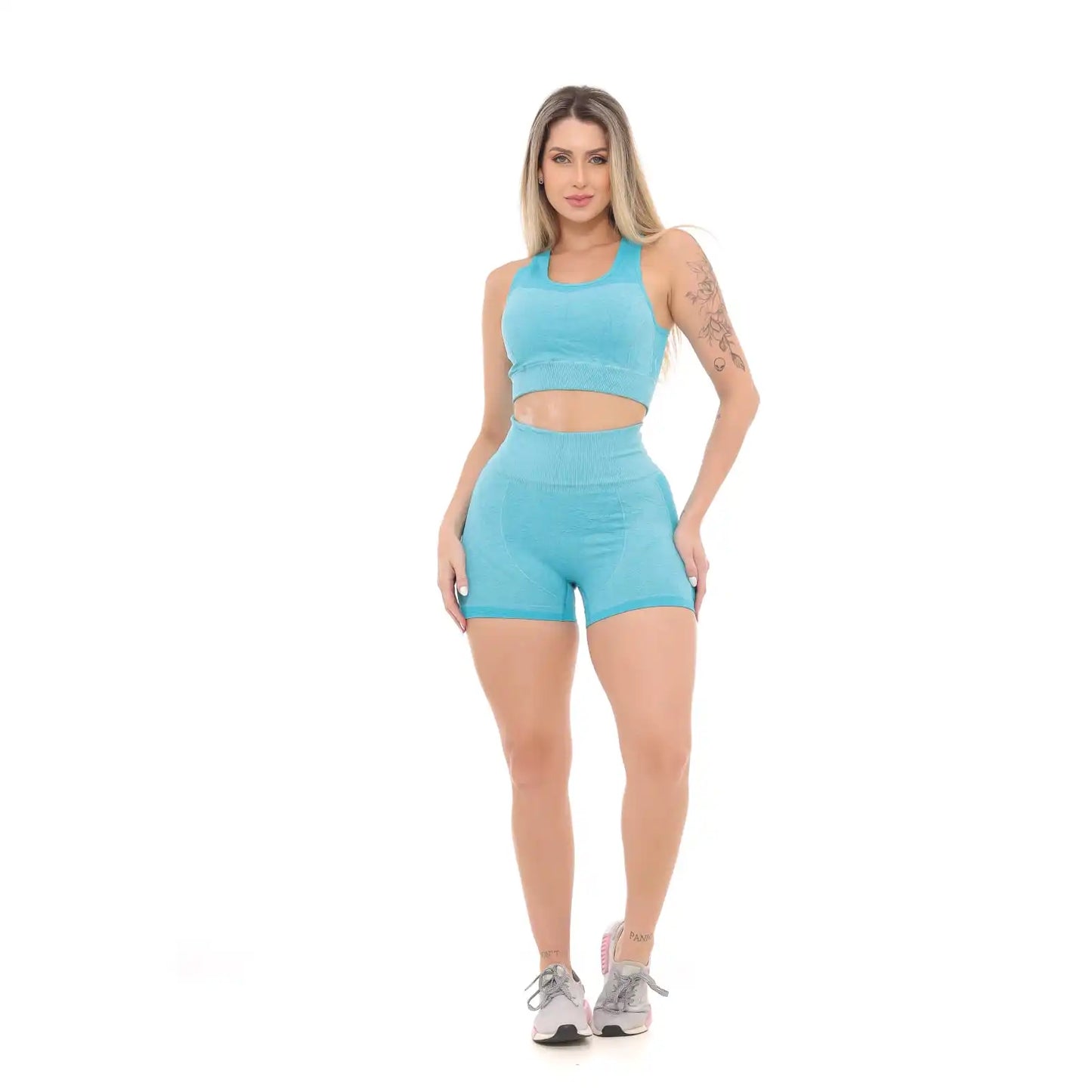Conjunto  Short Top e Calça Legging para Academia
